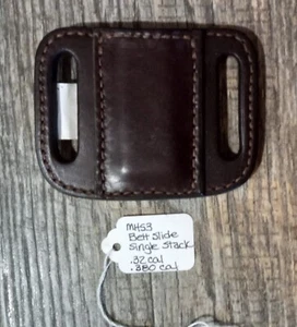 Neu braun Bullhide Leder Single Stack Gürtel Slide Magazin Halter Made in USA - Bild 1 von 3