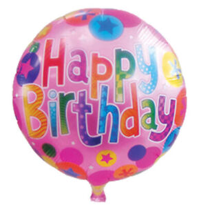 Ballon Feuille Joyeux Anniversaire Helium D'Enfant à Gonfler