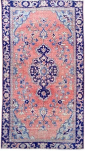 Wool rug, Area rug, Vintage rug, Turkish rug, Bohemian rug 3,1 x 5,7 ft - Picture 1 of 11