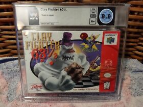 Clay Fighter 63 1/3 Nintendo 64 8.0 A+ WATA Graded Factory Sealed not CGC VGA