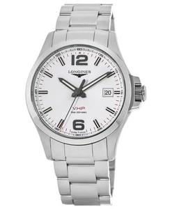 Nuevo Longines Conquest V.H.P. Reloj para hombre 43 mm esfera plateada acero L3.726.4.76.6 - Imagen 1 de 3