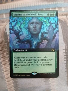 MTG Tribute to the World Tree Extended Art Foil March of the Machine Rare LP - Picture 1 of 11