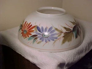 Lámpara colgante salón biblioteca flor floral pintada a mano pantalla de vidrio 13 3/4 "SHAD - Imagen 1 de 7