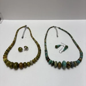 LOT OF 2 Mine Finds Jay King DRT 925 Sterling Silver Necklace & Earrings Sets - Picture 1 of 18