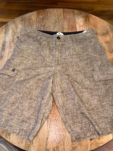 Quick Silver Swim Herren 31 braun/hellbraun Cargo Boardshorts Taschen y2k - Bild 1 von 7