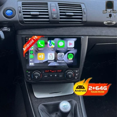 Android15 For Bmw 1 Series E88 E82 E81 E87 08-12 Car Stereo Radio Carplay Camera Foto 1 de 4