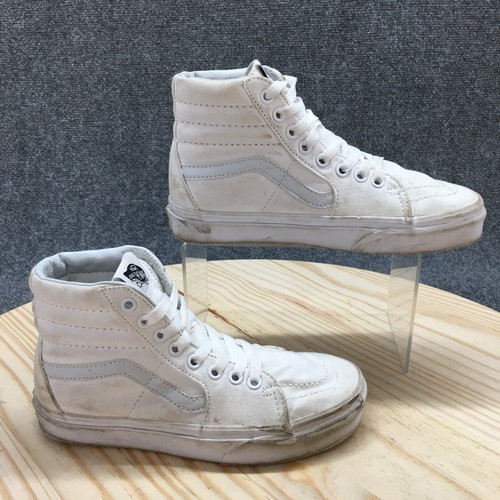 Scarpe Vans donna 5 5 off the wall sneakers skate bianche stringate alte casual