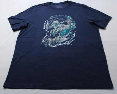 Monster Hunter мужской электрический Zinogre графический футболка SV3 темно-синий размер 2XL - Изображение 1 из 4