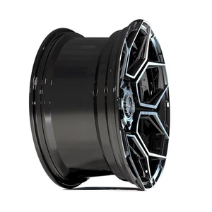 Black Wheel w/Brushed Face 20x9 for 1994-2010 Dodge Ram 1500 by 4PLAY - RVO5223 - Picture 1 of 3