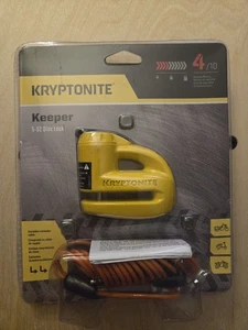 Kryptonite 000884 Keeper 5s Yellow Disc Lock - New In Sealed Package - Picture 1 of 2