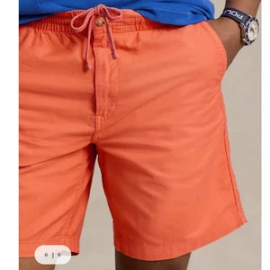 NEW Polo Ralph Lauren Men's Polo Prepster Oxford Shorts Orange 6-Inch Size XXL - Picture 1 of 4