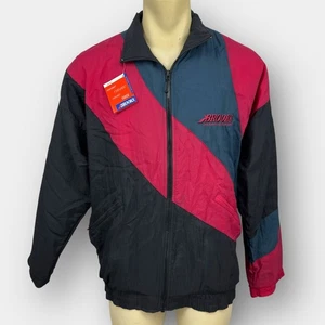 Chaqueta cortavientos retro Brooks International para hombre vintage grande de nailon con cremallera años 90 - Imagen 1 de 18