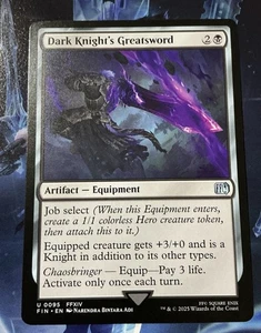 Dark Knight's Greatsword FIN MTG M/NM Playset Uncommon Black Artifact TCG Reg  - Picture 1 of 2