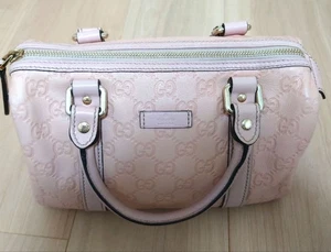 GUCCI Leder Mini Boston Shima Rosa GG Muster Aus Japan - Bild 1 von 11