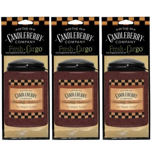 Candleberry Hot Maple Toddy Car Freshener X3 - Picture 1 of 7