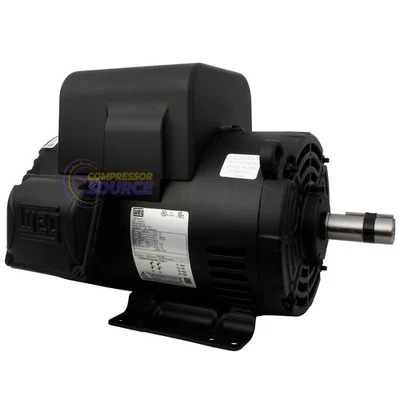 5HP WEG Air Compressor Electric Motor 182/4T Rolled Steel Single Phase 208-230V - Image 1 of 4
