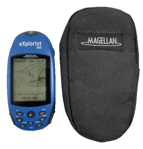 Magellan eXplorist 300 Handheld GPS Receiver Tested Works Blue Water Resistant - Picture 1 of 9