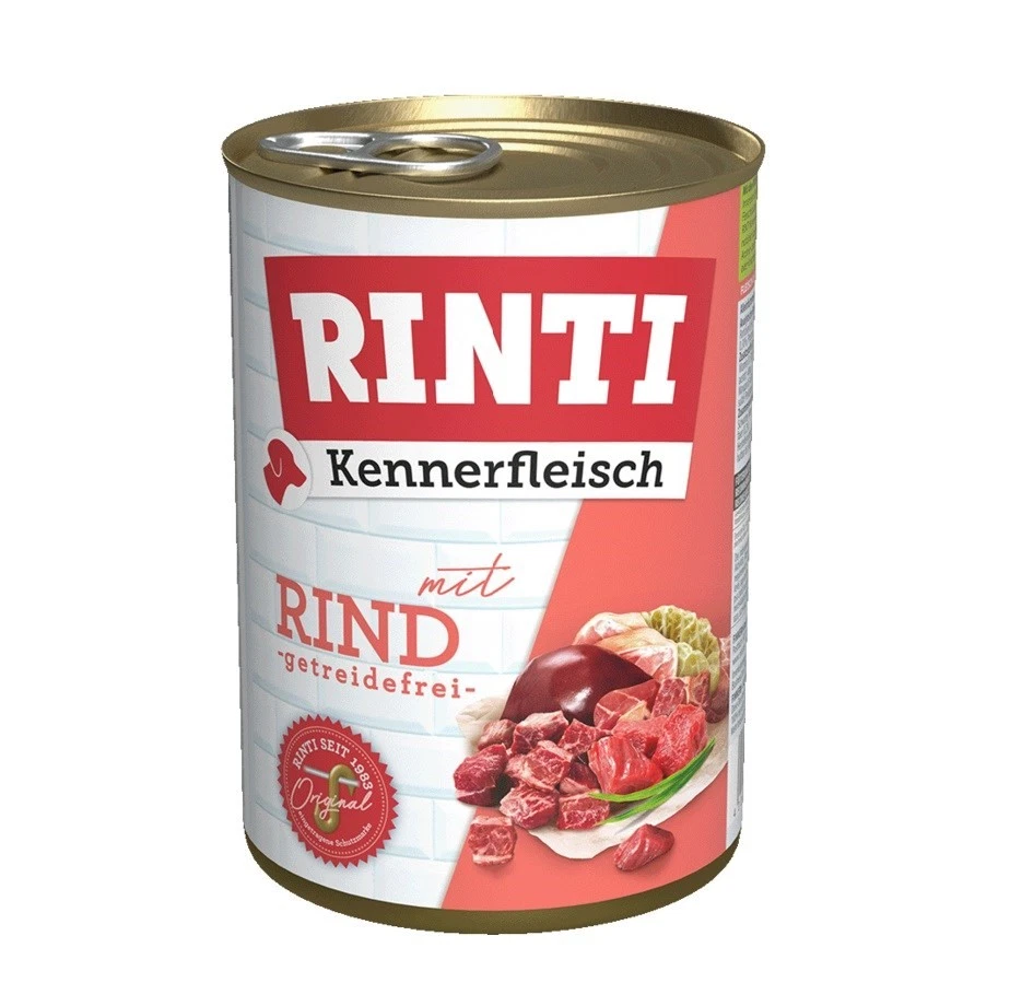 4000158910516 RINTI Kennerfleisch Beef - Nassfutter für Hunde - 400g RINTI - Bild 1 von 1