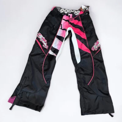 Fly Racing KINETIC MUJER DAMAS Pantalones de motocross 3/4 Rosa Negro Nuevo con Etiquetas Bota Cremallera Foto 1 de 4
