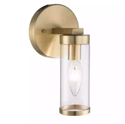 Luminária de parede interna 2 peças Hampton Bay Loveland 1 luz latão - Imagem 1 de 4