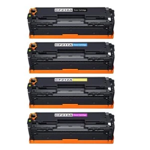 4 Toner Cartridge For HP LaserJet Pro 200 Color M251n M251nw M276n M276nw CF210A - Picture 1 of 5