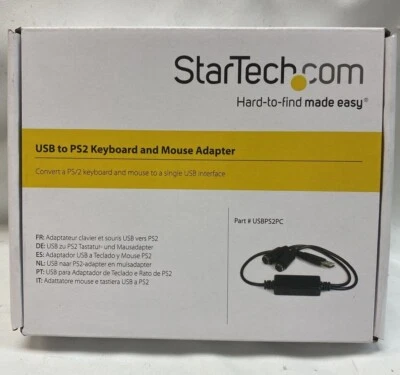 StarTech USB to PS2 Keyboard and Mouse Adapter USBPS2PC - Image 1 of 3