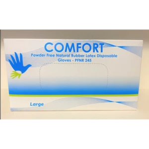 Comfort Powder Free Natural Latex Large Gloves Nitrile Exam Gloves - 1000CT -... - Picture 1 of 1