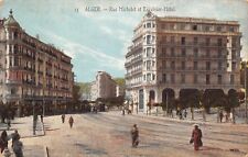 Algeria~Alger~Michelet Street~Excelsior Hotel~Brick Road~1908 Postcard