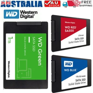 AU 2TB 1TB 500GB Western Digital SSD 2.5" SATAIII Internal Solid State Drive - Picture 1 of 11