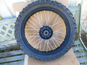 09-18 KAWASAKI KX250F KX450 KX450F 19X1.85 REAR WHEEL RIM HUB TIRE Takasago - Picture 1 of 13