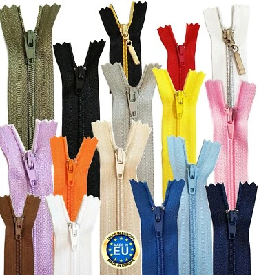  Reißverschluss Kunststoff Spiral -15 20 25 30 35 40 cm- Nicht teilbar Unteilbar - Bild 1 von 4