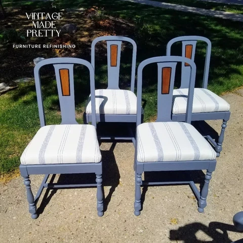 Vintage Dining Chairs Set Of 5 Cover