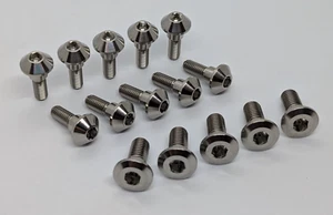 Yamaha R1M R1 brake disc bolt kit Titanium 2015 2019 rotor bolts Ti full set - Picture 1 of 5