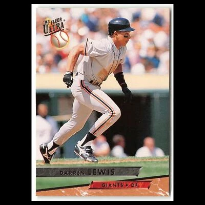 Darren Lewis #134 1993 Fleer Ultra San Francisco Giants Baseball Card MLB NM - Image 1 of 3