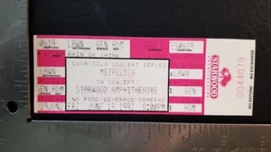 METALLICA - VINTAGE JUNE 19, 1992 ANTIOCH, TENN. MINT WHOLE CONCERT TICKET - Picture 1 of 1