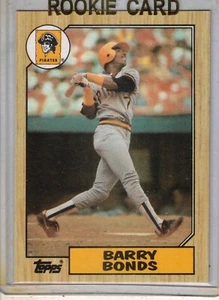 1987 TOPPS baseball Barry Bonds RC rookie original trading card #320 NM PIRATES - Picture 1 of 2