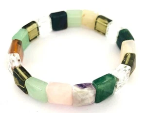 Quartz Amethyst Tigers Eye Smokey Quartz Carnelian Bracelet Fashion Jewelry Gift - Picture 1 of 2