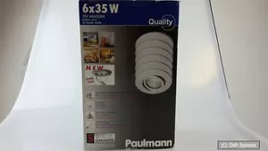 Paulmann 983.65 6er Set Decken Spot Quality-Line Einbauleuchte chrom matt Neuw. - Bild 1 von 1