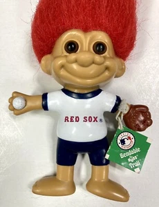 Boston Red Sox MLB Troll Doll Good Luck Troll Bendable Vintage Gift 1992 6" - Imagen 1 de 15