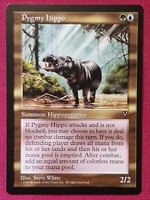 Magic The Gathering VISIONS PYGMY HIPPO single multi-coloured card MTG