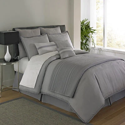 QUEEN - JCP Home Studio Granite BEDSKIRT, SHAMS, COVERLET/QUILT & COMFORTER SET - Image 1 of 4