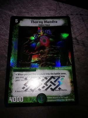 DM01 - 107/110 - Thorny Mandra - Duel Masters Rare DM1 Base Set Mint Tcg CCG  - Bild 1 von 2