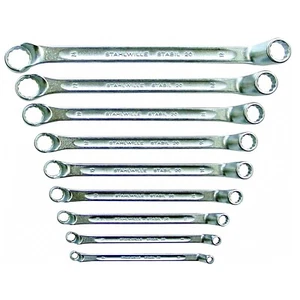Stahlwille 20/9 Deep-Offset Double-Ended Ring Spanner Set 9-Pc Metric Box Wrench - Picture 1 of 3