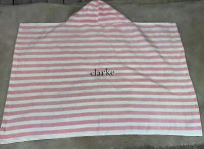 NWOT POTTERY BARN KIDS Hooded Towel Pink Striped “Clarke” - Image 1 of 4