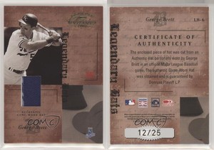 2004 Donruss Classics Legendary Hats Game-Worn Hat /25 George Brett #LH-6 HOF