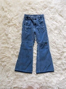 VTG Y2K 00s Tommy Hilfiger Girls Blue Corduroy Flare Leg Pants size 5 - Picture 1 of 10