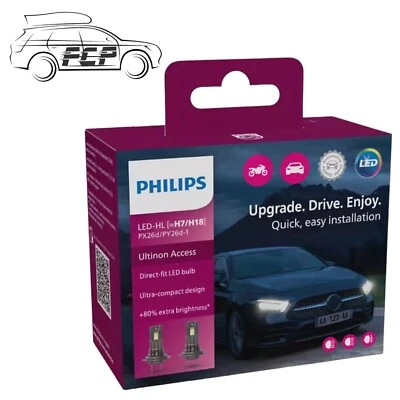 Philips Ultinon Access LED Car Headlight Bulbs H7/H18 (Twin Pack) 11972U2500CX - Image 1 of 3