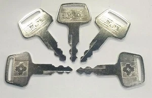 (5)key  For  Sumitomo Case Linkbelt JCB Excavator Ignition Keys S450 - Picture 1 of 3