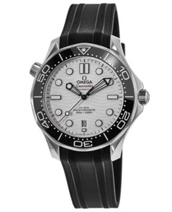New Omega Seamaster Diver 300M White Dial Men's Watch 210.32.42.20.04.001 - Afbeelding 1 van 3