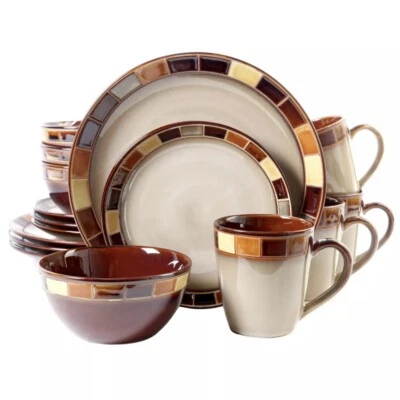Gibson Elite Casa Estebana 16 Piece Glazed Stoneware Dinnerware Complete Set - Image 1 of 4